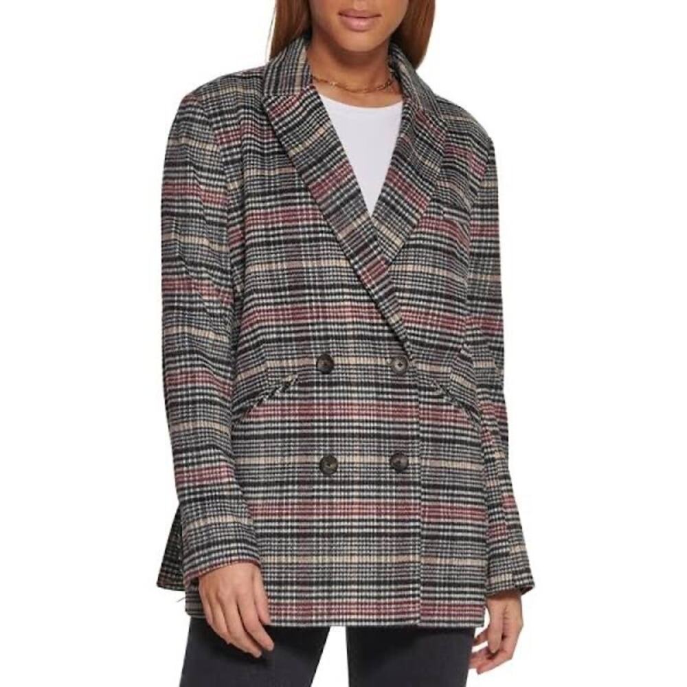 NWT- Levi's Women's Wool Blend Double‎ Breasted Blazer Size:Small